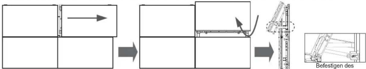 SAMSUNG WMN460UTD - Ausbauen der unteren Monitore - 1
