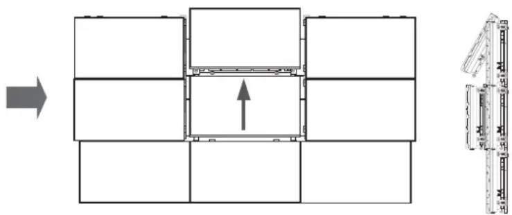SAMSUNG WMN460UTD - Ausbauen der unteren Monitore - 5