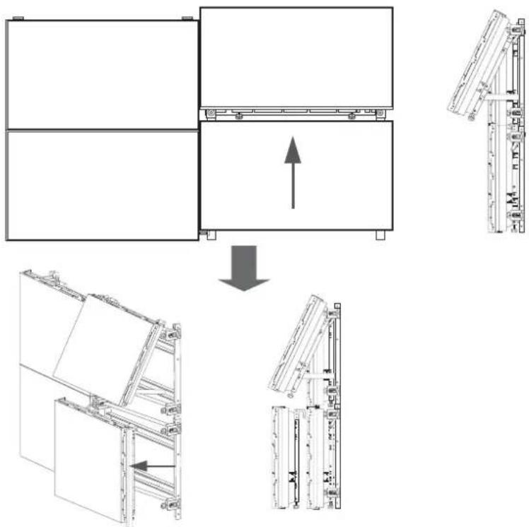 SAMSUNG WMN460UTD - Az alsó monitorok leszerelése - 2