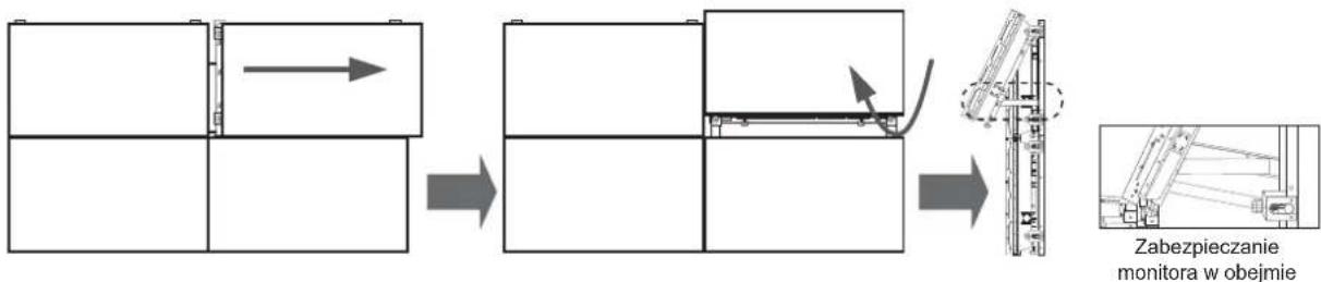 SAMSUNG WMN460UTD - Odłączanie dolnych monitorów - 1