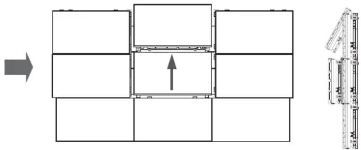SAMSUNG WMN460UTD - Odłączanie dolnych monitorów - 5