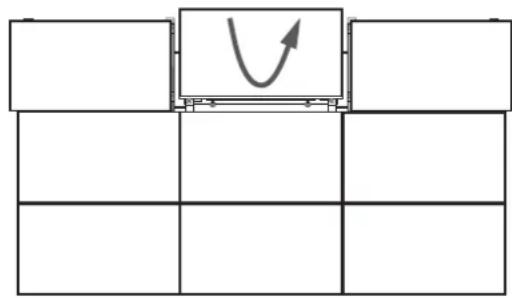 SAMSUNG WMN460UTD - Az alsó monitorok leszerelése - 6
