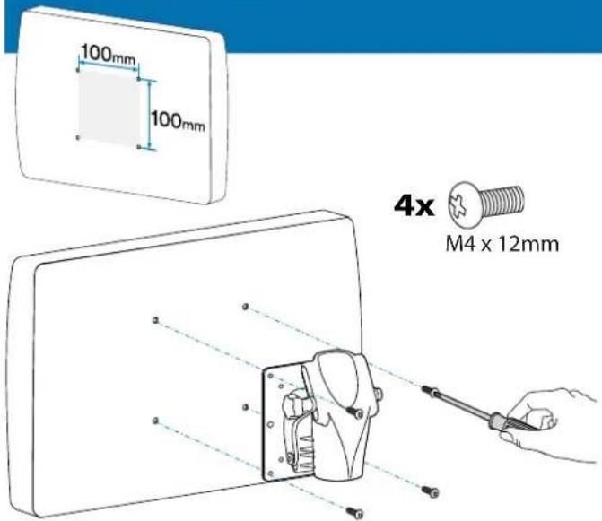 Ergotron LX HD Wall Mount Pivot - Mount Type A TV/Monitor to Arm - 3