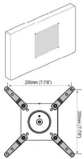 Ergotron LX HD Wall Mount Pivot - Mount Type A TV/Monitor to Arm - 6
