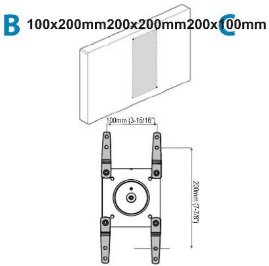 Ergotron LX HD Wall Mount Pivot - Mount Type A TV/Monitor to Arm - 5
