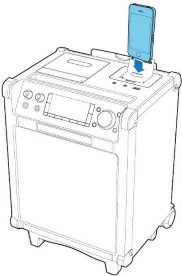 PHILIPS AZP6 - Load the iPod/iPhone - 1