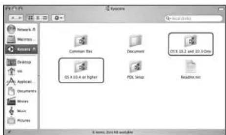 KYOCERA FS-1028MFP/DP/KL3 - Installing Printer Driver in Macintosh - 1