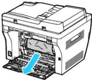 XEROX WorkCentre 3045 - Clearing Paper Jams from the Back of the Printer - 3