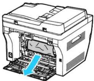 XEROX WorkCentre 3045 - Clearing Paper Jams from the Output Tray - 3