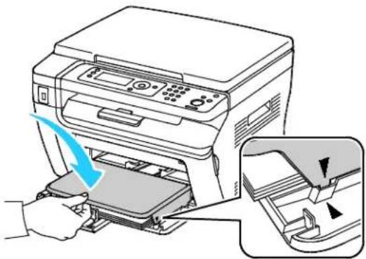 XEROX WorkCentre 3045 - Loading Paper in the Bypass Tray - 2
