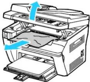 XEROX WorkCentre 3045 - Clearing Paper Jams from the Output Tray - 5