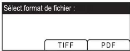 Sélect.format de fichier : TIFF PDF