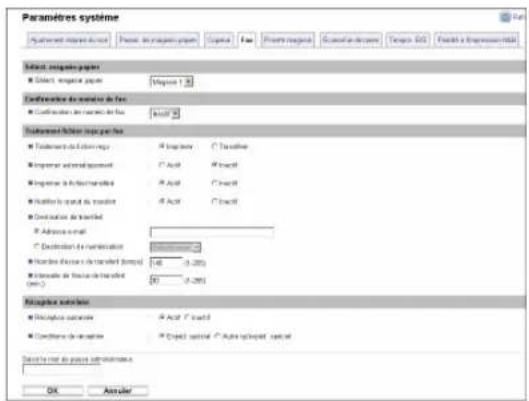KYOCERA FS-C1020MFP+ - Limiter les fax entrants - 1