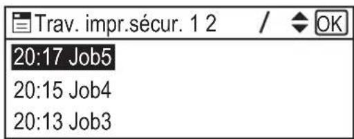 Trav. impr.sécur. 1 2 / OK 20:17 Job5 20:15 Job4 20:13 Job3