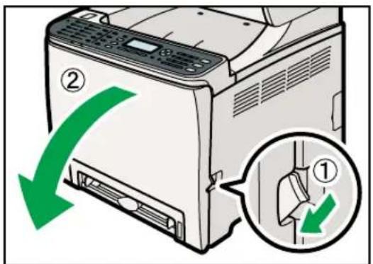KYOCERA FS-C1020MFP+ - Abaisser les leviers de l'unité de fusion - 1
