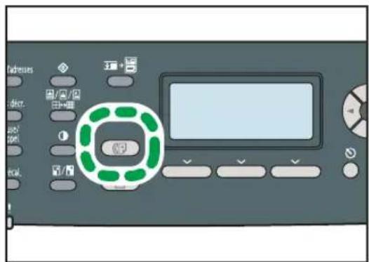 KYOCERA FS-C1020MFP+ - Appuyez sur la touche [Fax]. - 1