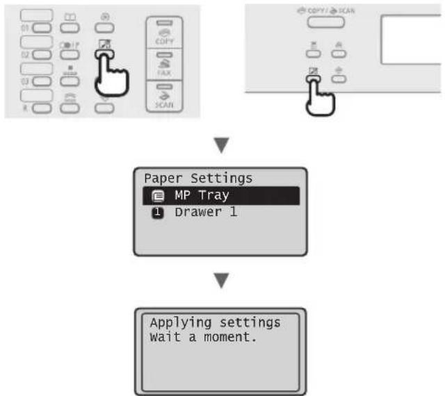 CANON i-Sensys MF4730 - Setting a Paper Size and Type - 1