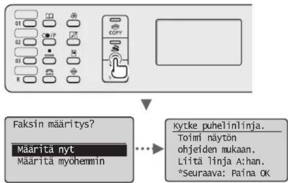 CANON i-Sensys MF4730 - Määritä faksin perusasetukset. - 1