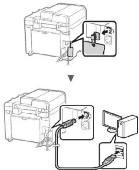 CANON i-Sensys MF4730 - Csatlakozás USB-kábellel - 1
