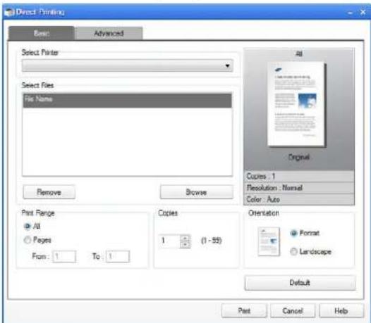 SAMSUNG SCX-8128NA - From the Direct Printing Utility window - 1