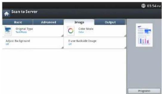 SAMSUNG SCX-8128NA - Image tab - 1