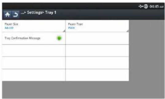 SAMSUNG SCX-8128NA - Setting the tray confirmation message - 2