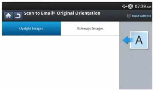 SAMSUNG SCX-8128NA - Selecting the orientation of originals - 1
