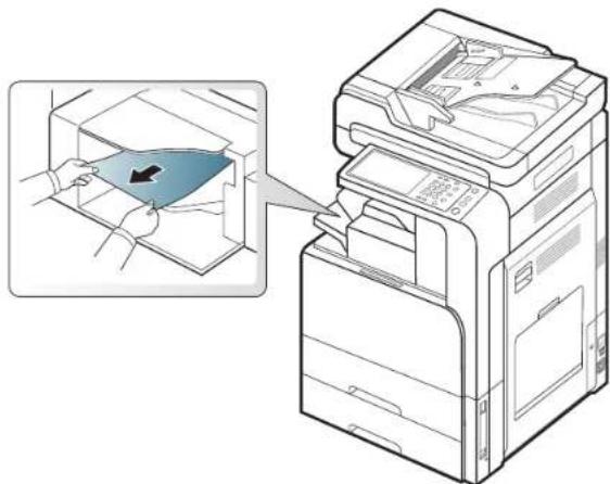 SAMSUNG SCX-8128NA - Paper jam at finisher's exit - 2