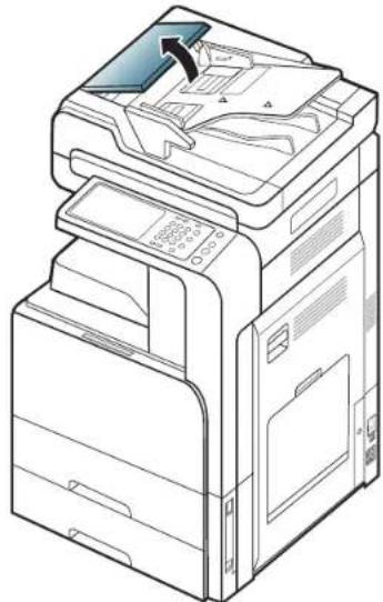 SAMSUNG SCX-8128NA - Original paper jam in front of scanner - 1