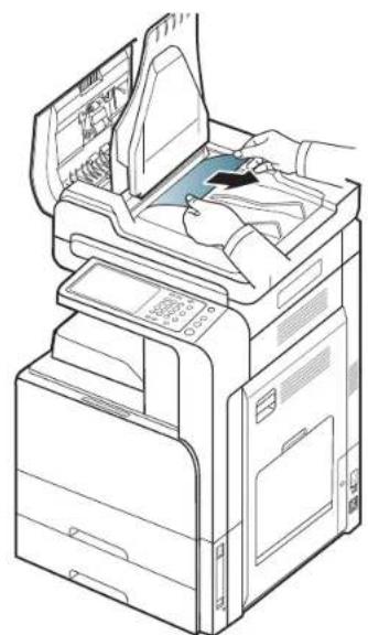 SAMSUNG SCX-8128NA - Original paper jam inside of scanner - 3