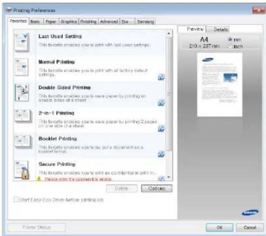 SAMSUNG SCX-8128NA - Opening printing preferences - 2