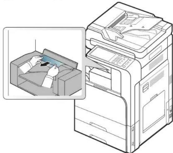 SAMSUNG SCX-8128NA - Paper jam inside of finisher - 4