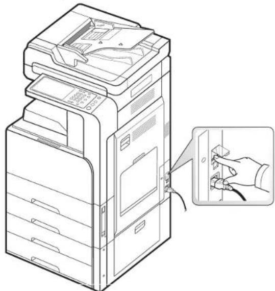 SAMSUNG SCX-8128NA - Turning the machine on - 4