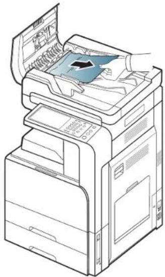 SAMSUNG SCX-8128NA - Original paper jam in front of scanner - 2
