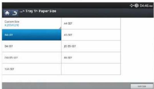 SAMSUNG SCX-8128NA - Setting the paper size - 2