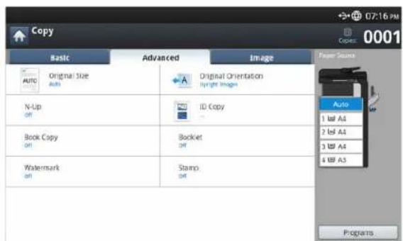 SAMSUNG SCX-8128NA - Understanding the copy screen - 3