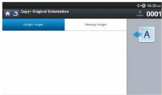 SAMSUNG SCX-8128NA - Selecting the orientation of originals - 1