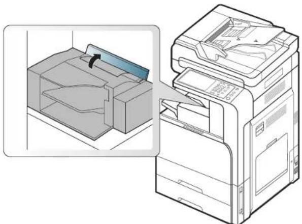 SAMSUNG SCX-8128NA - Paper jam inside of finisher - 2