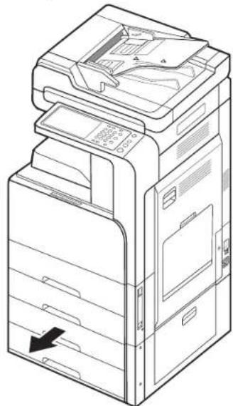 SAMSUNG SCX-8128NA - Paper jam in tray 3, 4 - 4