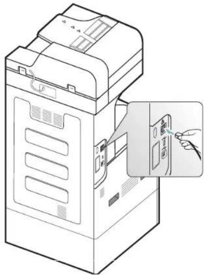 SAMSUNG CLX-9251NA - Using a network cable - 1