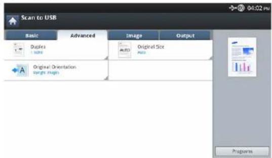 SAMSUNG CLX-9251NA - Understanding the Scan to USB screen - 2