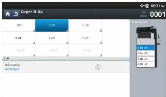 SAMSUNG CLX-9251NA - N-up copying - 2