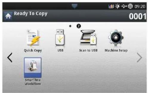 SAMSUNG CLX-9251NA - Understanding the SmarThru Workflow screen - 1