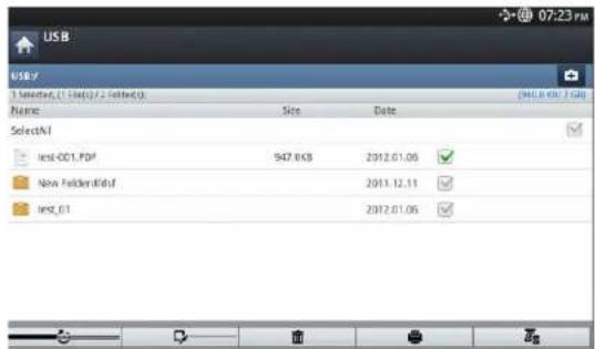 SAMSUNG CLX-9251NA - Understanding the USB screen - 1