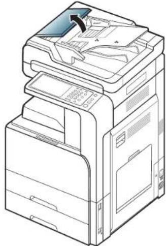 SAMSUNG CLX-9251NA - Original paper jam inside of scanner - 1