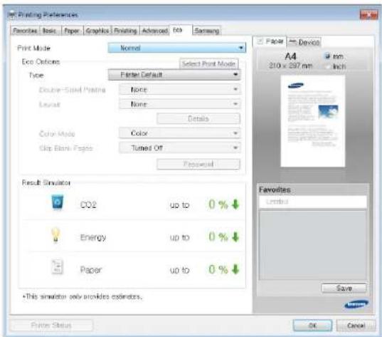 SAMSUNG CLX-9251NA - Eco tab - 1