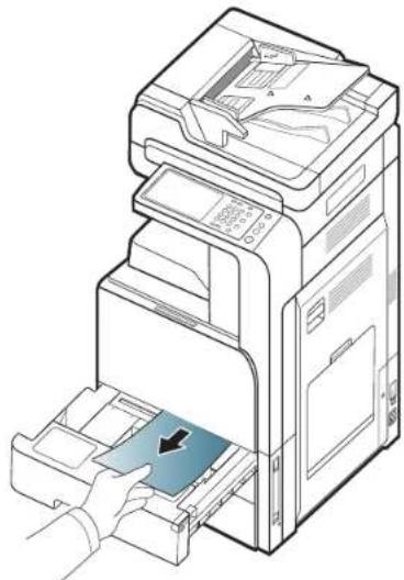 SAMSUNG CLX-9251NA - Paper jam in tray 1, 2 - 6