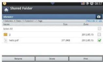 SAMSUNG CLX-9251NA - Understanding the Shared Folder screen - 2