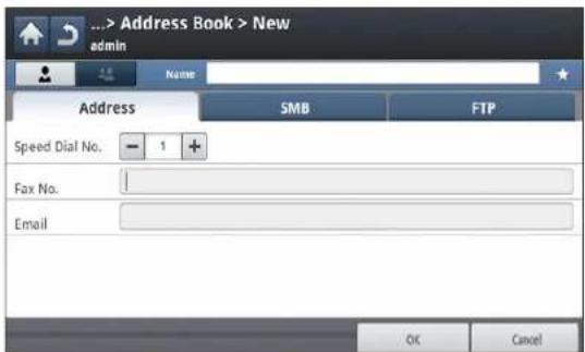 SAMSUNG CLX-9251NA - Storing Individual address (Fax, E-Mail) - 1