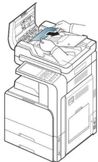 SAMSUNG CLX-9251NA - Original paper jam inside of scanner - 2